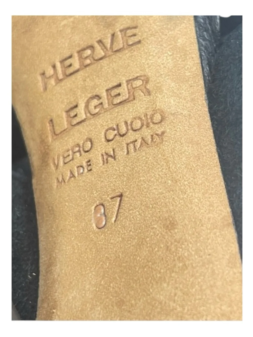 Herve Leger 𖤐 Platform Suede Leather Stiletto Heel Ankle Booties 𖤐 Black 37 7